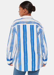 Painted Stripe Oversized Shirt